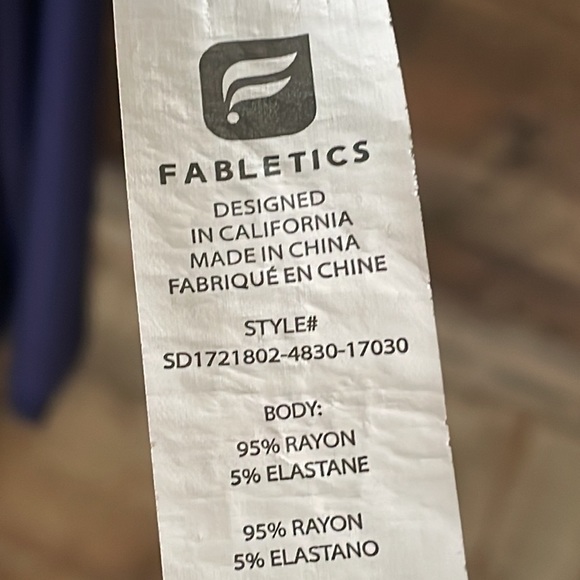 Fabletics Iliana Maxi Dress Midnight Blue Racerback Size Small - Picture 4 of 10